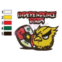 Independence Birds Garuda Angry Birds Embroidery Design